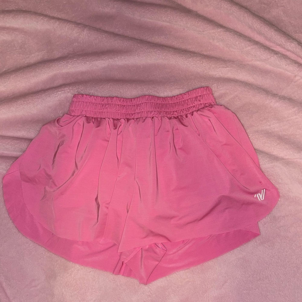 Pink Varsity Butterfly/Flutter Shorts Size Small.